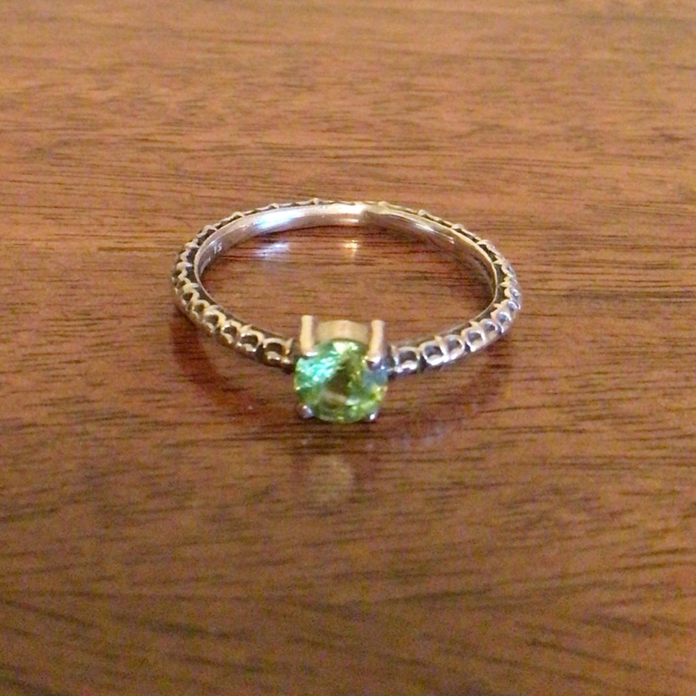 Sterling Silver Peridot Ring